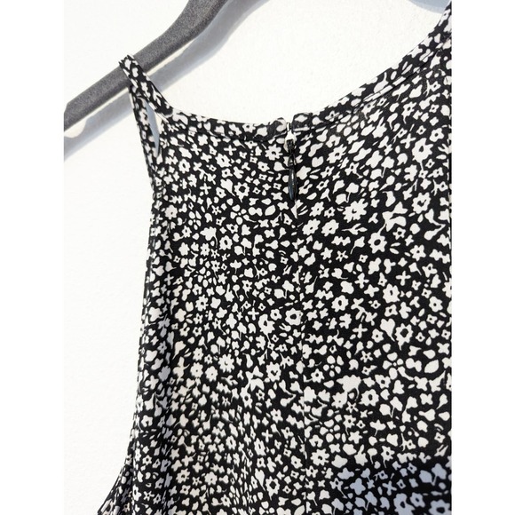 Michael Kors Black White Floral Knee Length Summer Dress - Picture 4 of 7
